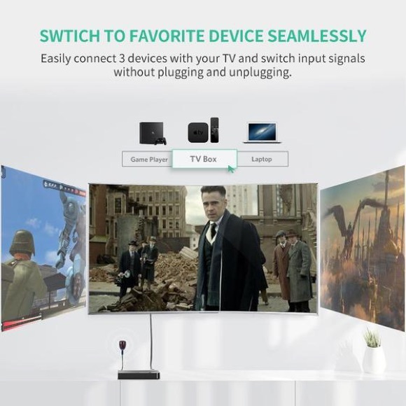 UGREEN HDMI Switch 3 In 1 Out - Picture 4 of 11